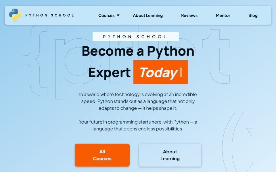 Alpha School — платформа курсов Python — WordPress. Образовательная платформа с каталогом программ, личным кабинетом и системой покупки курсов.